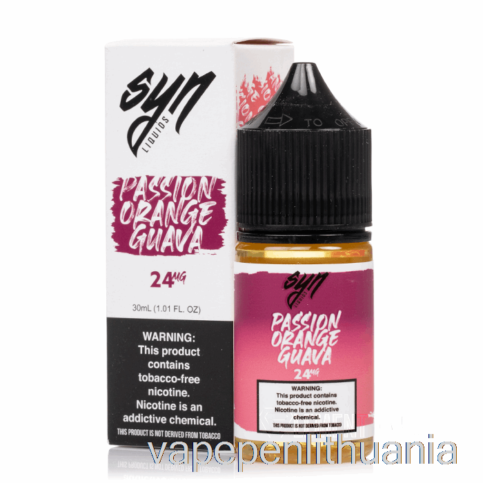 Aistros Oranžinė Gvajava - Sin Druskos - 30ml 24mg Vape Skystis